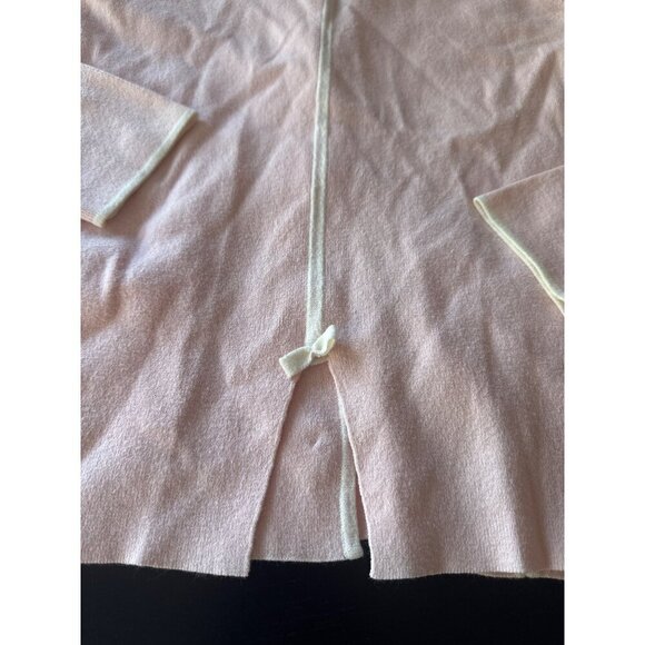 Neiman Marcus Womens Pink Cardigan Blazer M Cotton Nylon Blend Button-Up - Picture 6 of 6